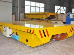 重型电动平车在作业中的